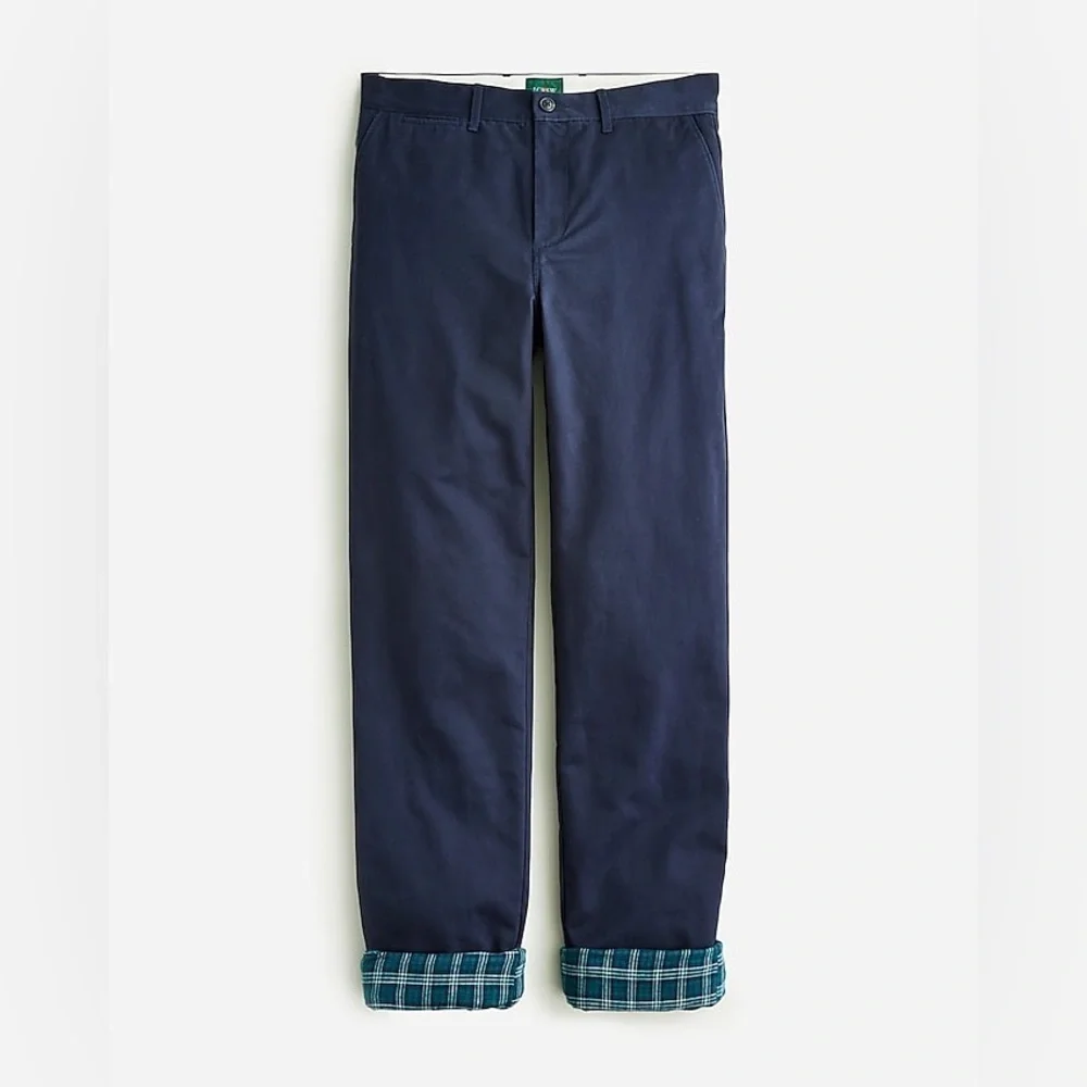 J Crew Straight-fit flannel-lined cabin pant BU800